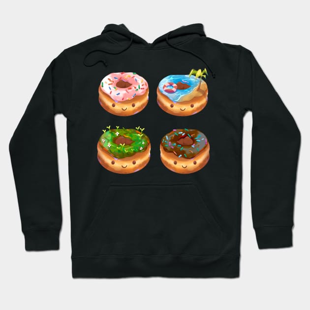 Donut Destinations Hoodie by Claire Lin